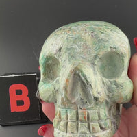 Chrysoprase Skulls