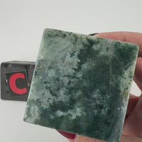 Moss Agate Cube