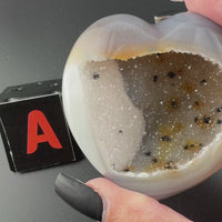 Druzy Agate Hearts