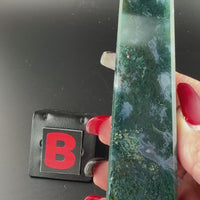 Moss Agate Obelisk Towers