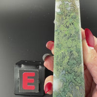 Moss Agate Obelisk Towers