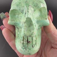 Chrysocolla Skull
