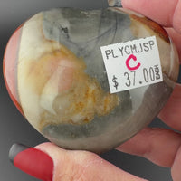 Polychrome Jasper Hearts