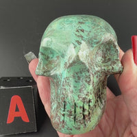 Chrysoprase Skulls
