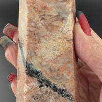 Peach Moonstone/Black Tourmaline Tower