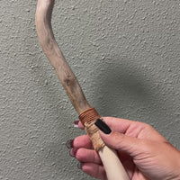 Deer Bone & Clear Quartz Handmade Wands (Various Options)