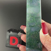 Moss Agate Obelisk Towers