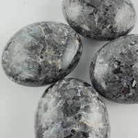 Black Pearl Labradorite Palm Stones