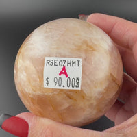 Rose Quartz with Hematoid Spheres