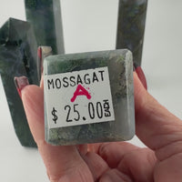 Moss Agate Obelisks