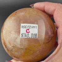 Rose Quartz with Hematoid Spheres