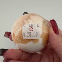 Peach Stilbite/Scolecite Spheres