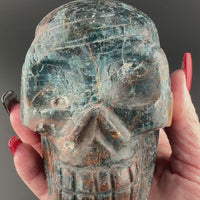 Blue Apatite Skull