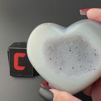 Druzy Agate Hearts