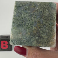 Moss Agate Cube